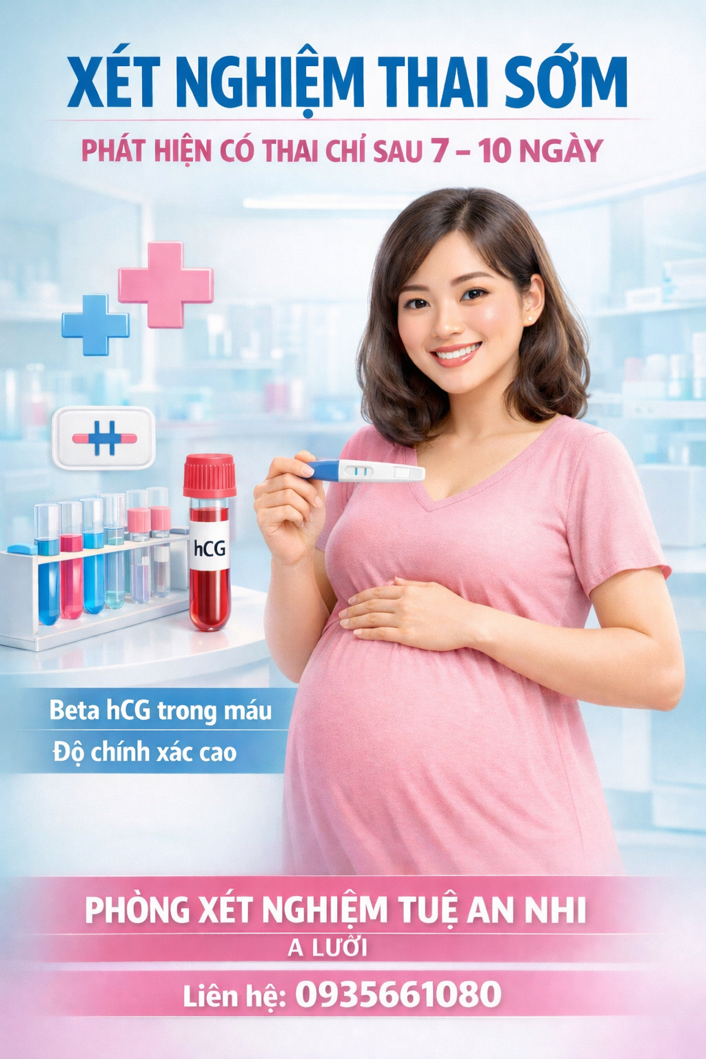 Xét nghiệm thai sớm tại A Lưới – Phát hiện mang thai chính xác, nhanh chóng