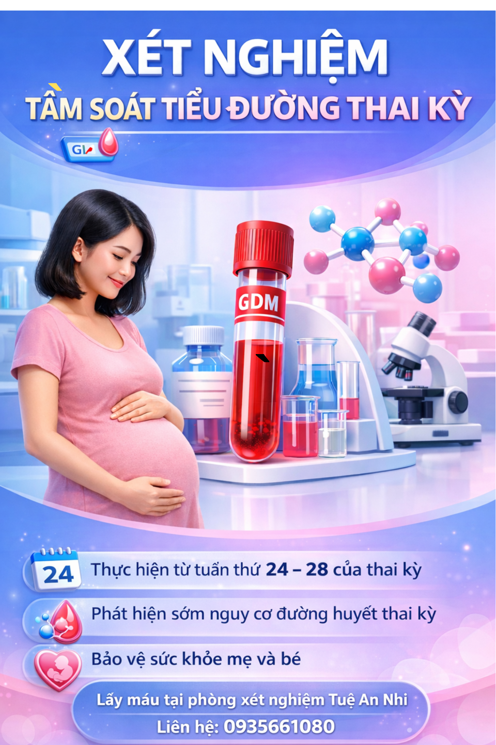 Xét nghiệm tiểu đường thai kỳ tại A Lưới