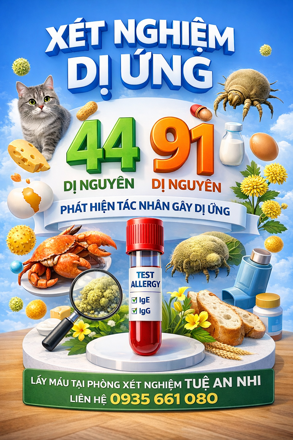 Xét nghiệm dị ứng tại A Lưới